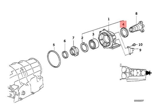 Genuine bmw shaft seal - seal, e32