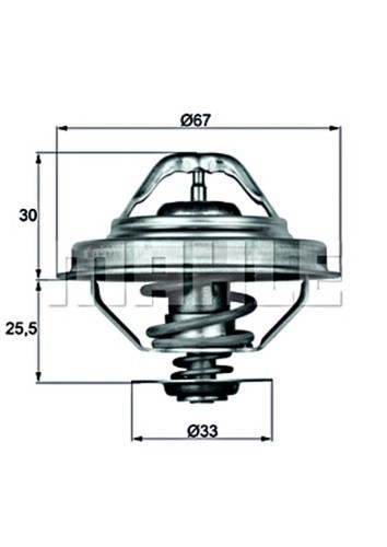 Engine thermostat mahle fits - engine,