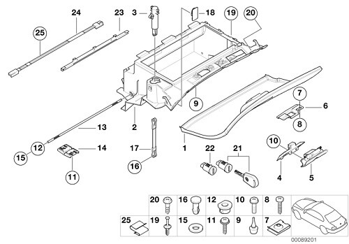 Bmw genuine self tapping screw - genuine,