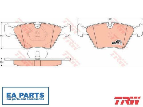 Brake pad set - brake, for