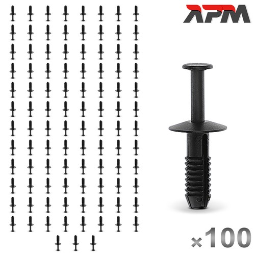 100x fastening clips bumper - 100x,