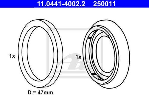 Gasket set brake caliper for - gasket,